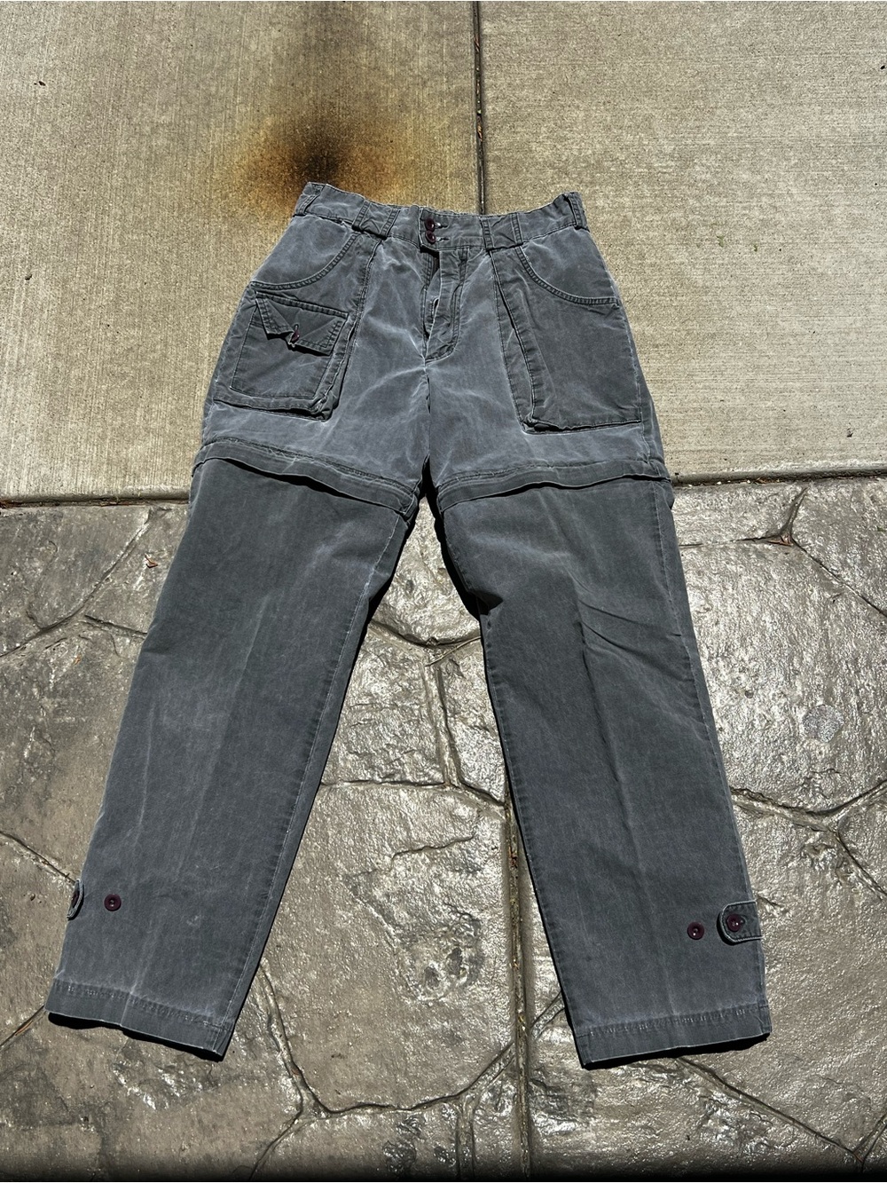 Cabela's Gray Convertible Cargo Pants